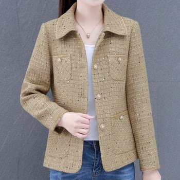 New spring fashion mother dress small fragrance jacket for women
