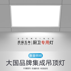 Hp Lighting Fixtures Bathroom Integrated Ceiling Led Light Embedded Kitchen Panel Light Aluminum Ceiling Kitchen and Bathroom Light