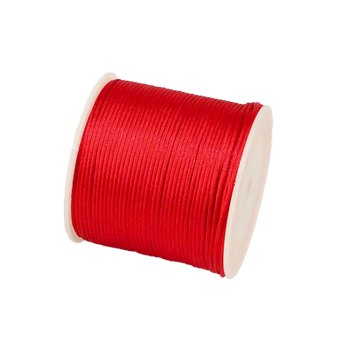 Red rope line 7 1.5mm bracelet braided rope diy hand-woven diamond knot flat knot hand rope baby pendant rope