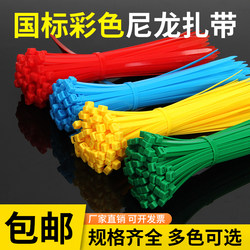 Colorful Nylon Cable Ties, Plastic Straps, High Temperature Resistant, Self-Locking, High-Strength, Dog-Tie-Down Straps, Cable Ties with Buckles