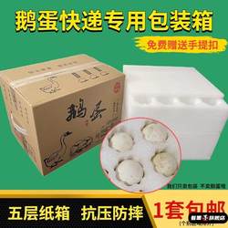 12-Piece and 24-Piece Goose Egg Packaging Boxes for Express Delivery, Special Pearl Cotton Goose Egg Trays, Shockproof Foam Packaging Boxes