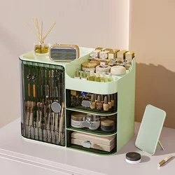 Cosmetics Storage Box, High-End Luxury Desktop Storage Rack, Dust-Proof Skin Care Product Mask, Dressing Table Makeup Box