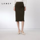 LANCY/Langzi 2024 autumn new knitted straight mid-length high-waisted skirt high-end elegant commuter skirt
