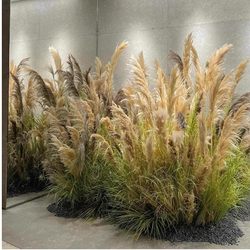 Artificial Green Plants, Artificial Reeds, Grass Bushes, Foxtail Grass, Fake Reeds, Baby's Breath, Decorative Landscaping, Indoor Landscape, Window Display