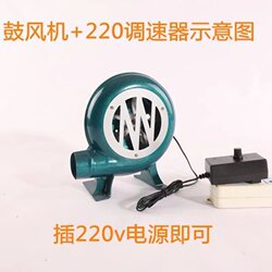 Frequency Conversion Blower 12V 220V Barbecue Blower 60W Stove Blower Boiler Small Blower