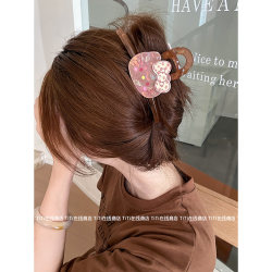 Titi~ Cute and Sweet Kitty Cat Cartoon Hair Clip for Girls, Large Size, Age-Reducing, Back-Of-Head Shark Hair Clip