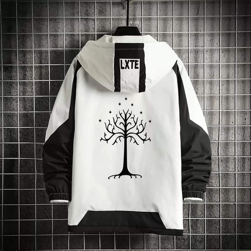 指环王周边连帽夹克刚铎圣白树霍比特人魔戒