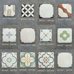 Tile Art American-Style Mosaic Personalized Project Tiles 300X300 Living Room Balcony Bedroom Kitchen Antique Floor Tiles
