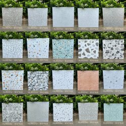 Retro Stain-Resistant Terrazzo 600X600 Antique Tiles Shop Living Room Bathroom Kitchen Tiles Non-Slip Floor Tiles
