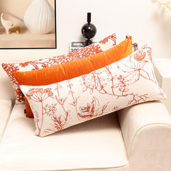 Rectangular Lumbar Pillow, Backrest Cushion, Living Room Sofa Pillow, Long Bolster Pillow, Leg Pillow for Sleeping, Headboard Cushion Cover