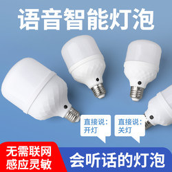 Intelligent Voice-Controlled Light Bulb for Stairs, Corridors, Bedrooms, Home Use, E27 Screw Base, Artificial Voice Led Light Bulb