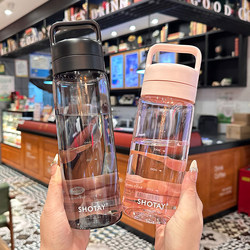 Water Cup for Girls, Large Capacity, High Temperature Resistant, Transparent Plastic Cup, Portable for Outdoor Sports, Casual Cup, Tea Cup for Boys