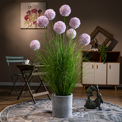 Artificial Hydrangea Reed Grass Green Plant Fake Tree Fake Flower Tree Decoration Indoor Living Room Floor-Standing Landscaping Decoration Ornament
