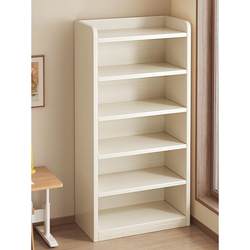 Solid Wood Bookshelf Integrated Wall-Mounted Floor-To-Ceiling Storage Rack Household Children's Storage Cabinet Storage Cabinet Student Multi-Layer Bookcase