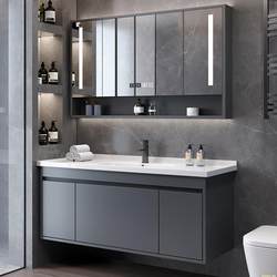 Bathroom cabinet integrated ceramic basin powder room washbasin washbasin basin cabinet combination solid wood bathroom set