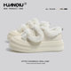 Global thick sole Velcro cotton shoes and snow boots for women in winter 2025 new velvet thickened fur shoes and warm board shoes