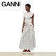 GANNI women's clothing double-layer satin drooping trumpet polka dot skirt long skirt W0641135
