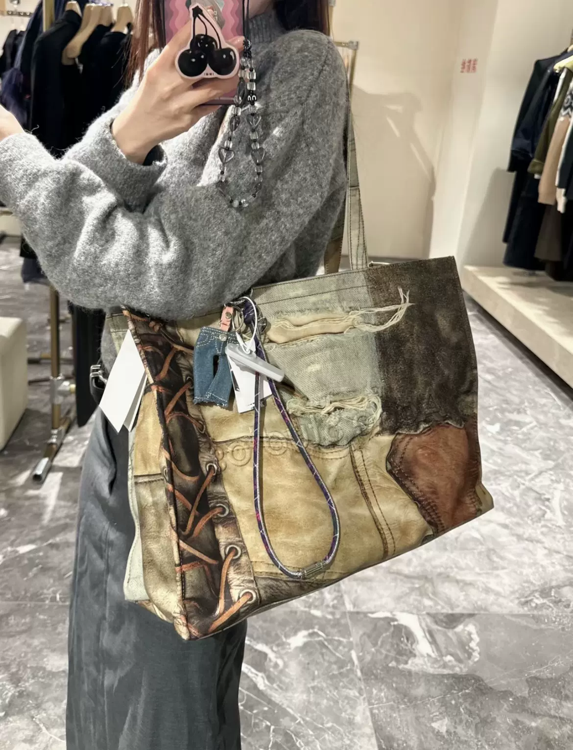 现货折扣】Kiko Kostadinov Maersk Tote 格纹斜挎包-Taobao