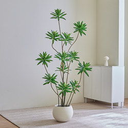 Lily Bamboo Artificial Green Plant, High-End Light Luxury Indoor Living Room Floor-Standing Decorative Piece, High-Quality Fake Plant Decorative Flower