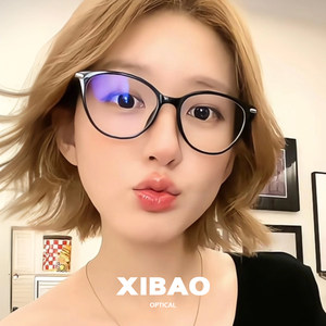 
Zhao Lusi same black-framed glasses for myopia women can be equipped with a professional online blue light eye frame for ultra-light men