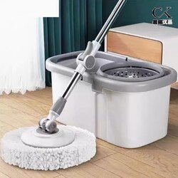 Dual-Drive Rotating Mop Bucket with Automatic Water Wringing, Traditional 2025 New Model, One-Step Cleaning Lazy Mop with Wringing Bucket
