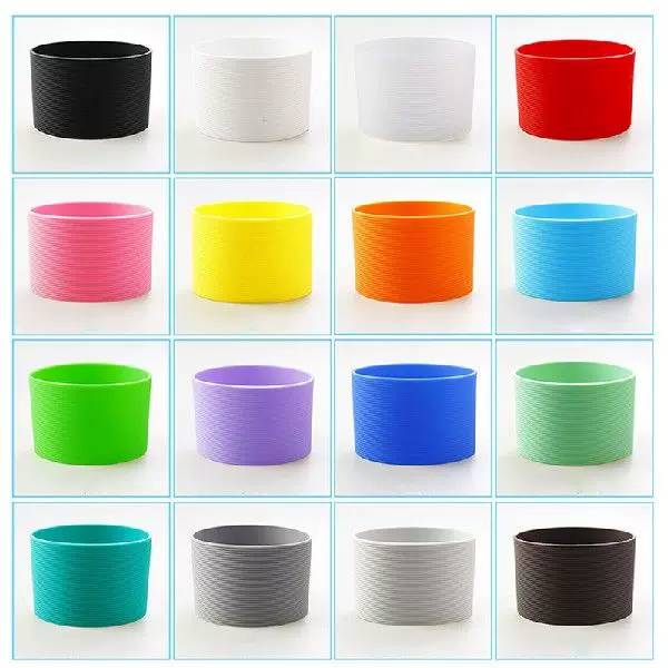 Silicone Cup Sleeve Bottle Non-slip Glass Bottle Cover Mugs