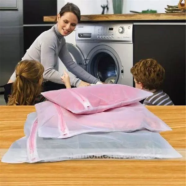 Mesh Laundry Bag Polyester Washing Net Bag For Shoes