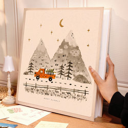 Healing Minimalist Insert-Style Large Photo Album, Large Capacity Photo Album, Commemorative Album 5inch 6inch Couple Travel Photo Storage Album