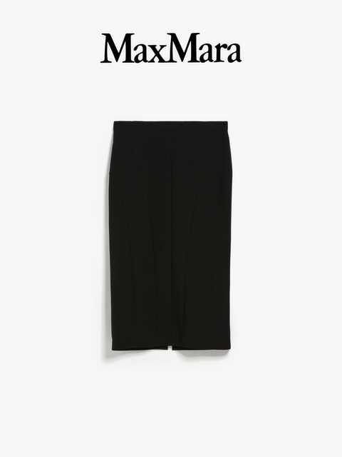 MaxMara spring and summer women's black high-waist pencil skirt 6101024106
