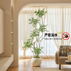 Simulated Nandina Large Floor-Standing Ornaments Indoor Living Room Corner Decoration Classy Accessible Luxury Bionic Fake Green Plant Potted Plants