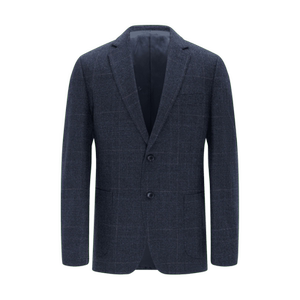 
emz Ordos autumn business gentleman old money style casual plaid high-end wool suit men's jacket