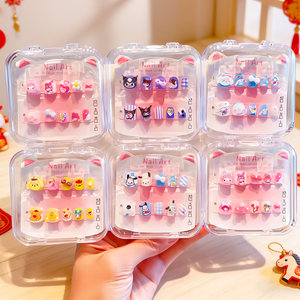 
Children's Nail Stickers Girl Princess Cute Cartoon Nail Art Stickers Set Baby New Year Wear Nail Toy Stickers