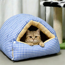 Cat Nest Is Warm in Winter, Semi-Enclosed, Removable and Washable, Suitable for All Seasons, Cat Nest, Dog Nest, Cat Bed, Cat House, Kitten Nest Mat