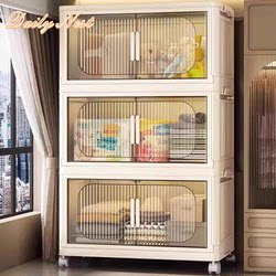 German Installation-Free Storage Cabinet, Baby Wardrobe, Children's Organizer for Clothes, Toys, Snacks, Multi-Layer Storage Cabinet