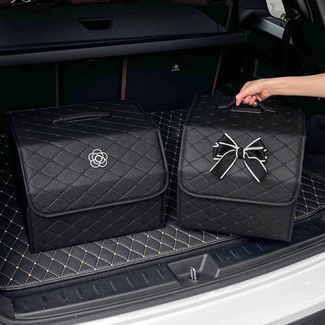 Car trunk storage box for women car storage box for car trunk box car car interior back sorting storage supplies