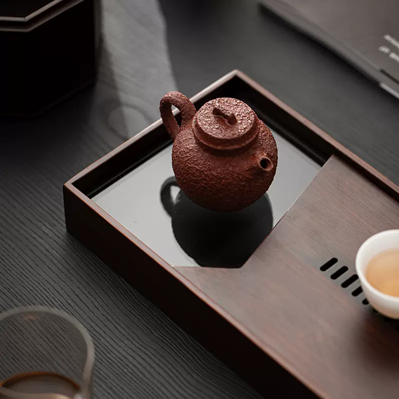 茶盘家用简约轻奢现代长方型储水小型茶具托盘简易干泡盘茶海茶台 
