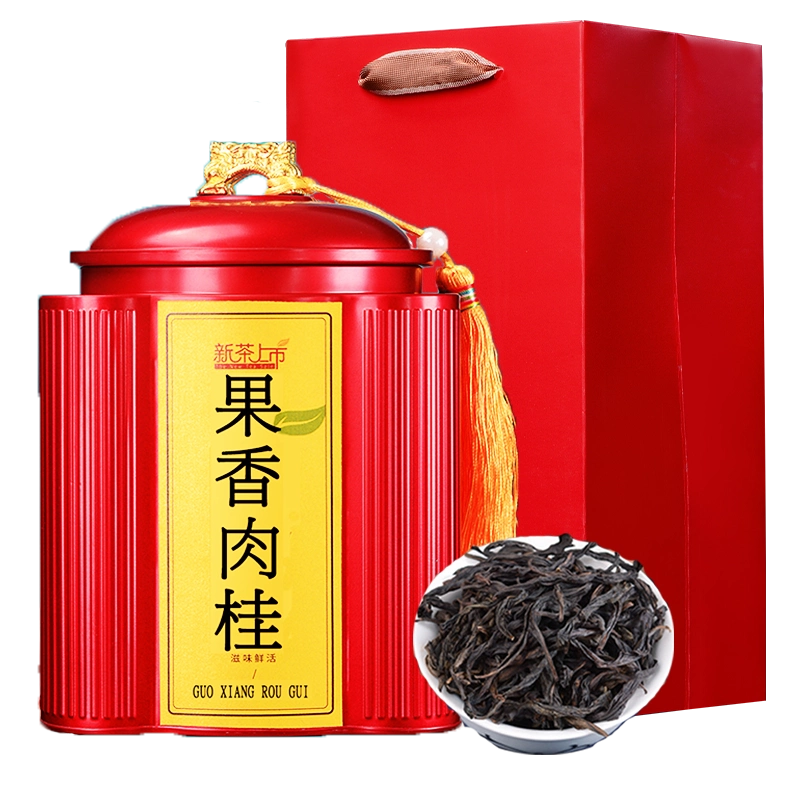 八马茶业王信记岩苛3000肉桂特级武夷岩茶肉桂乌龙茶礼盒装60g