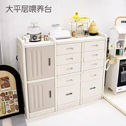 Children's Toy Storage Rack, Baby Products Feeding Table, Floor-Standing Household Storage Cabinet, Baby Wardrobe Storage Organizer Box