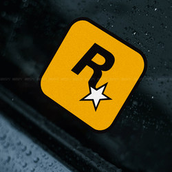 Jdm Modified Car Stickers Gta5 Racing Car Decals Electric Motorcycle R Star Logo Decorative Stickers Car Scratch Reflective Stickers