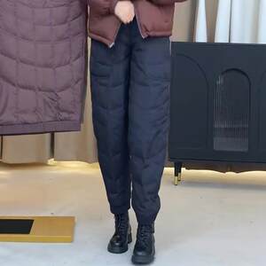 
Middle-aged and elderly down pants women's outer wear 2024 new pants women's Q warm cotton pants women's winter thickened large size
