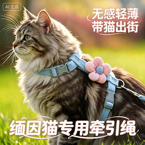 
Maine Coon cat special kitten traction rope cat pet kitten anti-breakaway outdoor harness traction cat rope outdoor
