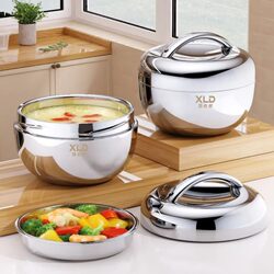 [Back-To-School Season] Apple Insulated Lunch Box, Round Bento Box for Office Workers, Special for Elementary School Students to Bring Meals for Breakfast