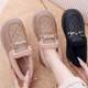 
Thick-soled loafers for women in winter plus velvet thickened warm beans shoes 2025 new fur shoes lazy shoes