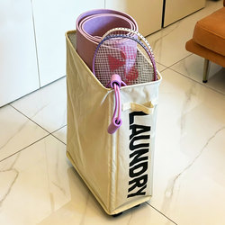 Yoga Mat Storage Basket with Wheels for Home Use, Movable Fitness Equipment Storage Box, Sports Equipment Organizer Rack