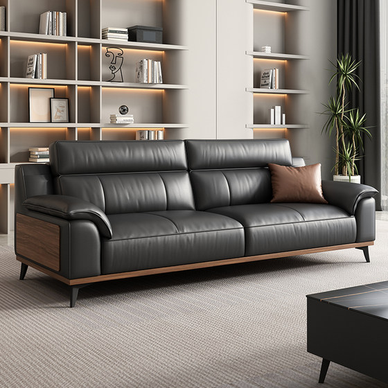 
Office sofa business reception reception area leisure VIP negotiation direct row modern boss coffee table combination Italian style