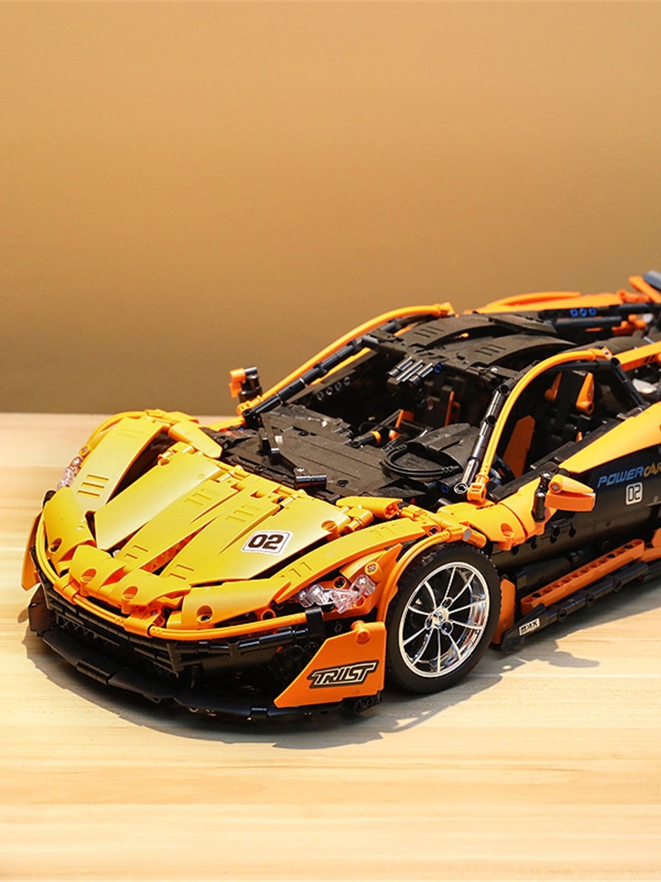 乐高遥控积木警车汽车玩具车