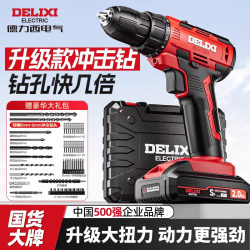 Delixi Lithium electric drill toolbox For Home Suit multifunctional rechargeable maintenance electric screwdriver hand electric drill