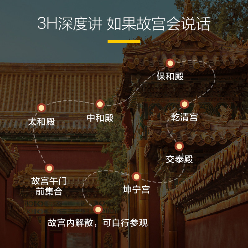 猩咖说★北京故宫含门票3H亲子研学包团讲解一日游北京旅游