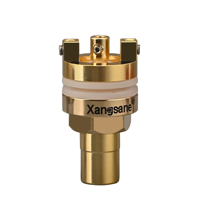 Xangsane/象神纯紫铜镀金镀铑免焊RCA莲花母座端子功放CD机插座