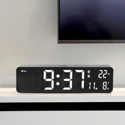 Living Room Tv Cabinet Clock Ornament Alarm Clock Led Large Digit Time Display Desktop Electronic Clock Table Clock